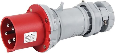 5-pin 63A Waterproof Plug IP44 European Standard SP-1235 Industrial in Saudi Arabia