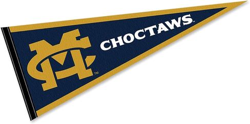 Mississippi College Choctaws Logo Pennant Flag in Saudi Arabia