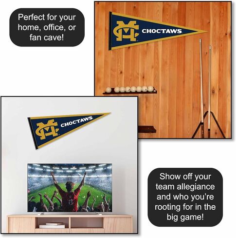 Mississippi College Choctaws Logo Pennant Flag in Saudi Arabia