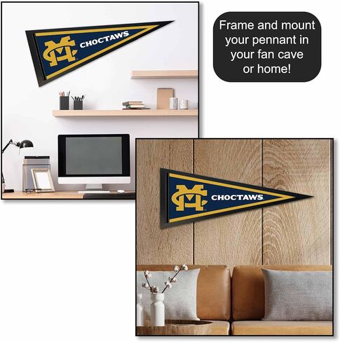 Mississippi College Choctaws Logo Pennant Flag in Saudi Arabia