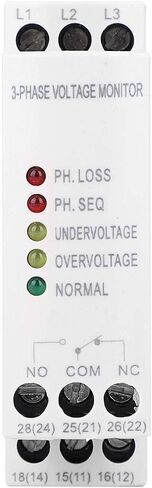 GMR 32B Phase Sequence Failure Protector Three Phase Relay 380VAC, Three Phase Voltage Protective Device for Motors, Distribution Boxes in Saudi Arabia