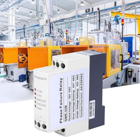 GMR 32B Phase Sequence Failure Protector Three Phase Relay 380VAC, Three Phase Voltage Protective Device for Motors, Distribution Boxes in Saudi Arabia