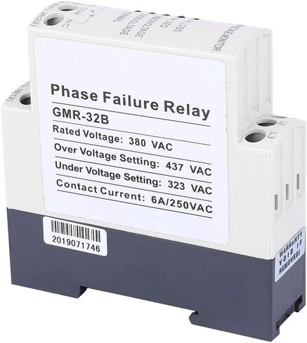 GMR 32B Phase Sequence Failure Protector Three Phase Relay 380VAC, Three Phase Voltage Protective Device for Motors, Distribution Boxes in Saudi Arabia