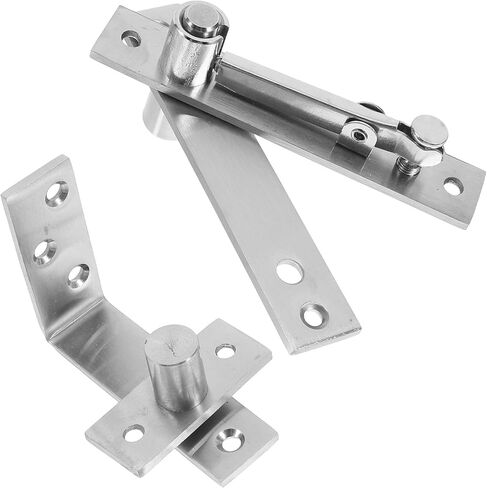 LIFKOME Heavy Duty Stainless Steel Pivot Door Hinges 1 Pair Invisible Rotating Shaft Torque Hinges for Hidden Bookshelf Doors and Kitchen Cabinet Hardware in Saudi Arabia