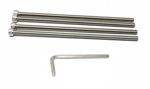 iexcell 4 Pcs M8 x 200mm Thread Pitch 1.25 mm Stainless Steel 304 Hex Socket Head Cap Screws Bolts Kit in Saudi Arabia
