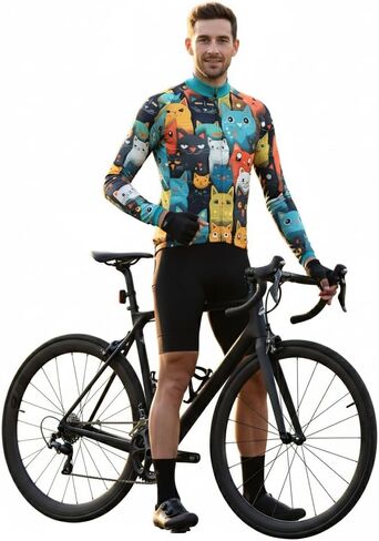 Men's Winter Cycling Jersey Winter Thermal Fleece Windproof Bike Jersey Long Sleeve Jerseys for Men Cycling Jacket in Saudi Arabia
