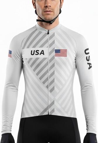 Men's Winter Cycling Jersey Winter Thermal Fleece Windproof Bike Jersey Long Sleeve Jerseys for Men Cycling Jacket in Saudi Arabia
