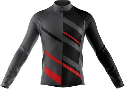 Men's Winter Cycling Jersey Winter Thermal Fleece Windproof Bike Jersey Long Sleeve Jerseys for Men Cycling Jacket in Saudi Arabia
