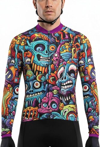 Men's Winter Cycling Jersey Winter Thermal Fleece Windproof Bike Jersey Long Sleeve Jerseys for Men Cycling Jacket in Saudi Arabia