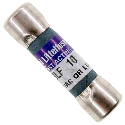 Littelfuse BLF-10 Fast-Acting Midget Cartridge Fuse, 10-Amp, 250-Volt, (10-Pack) in Saudi Arabia