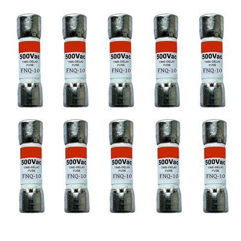 10 عبوات جديدة FNQ-10 FNQ-10A FNQ 10A 500Vac صمامات تأخير الوقت، FNQ-10A صمامات خرطوشة رفض الفئة CC الحالية in Kuwait