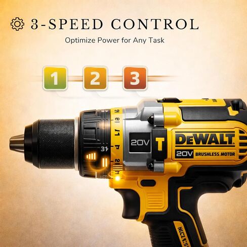 مثقاب مطرقي FLEX VOLT ADVANTAGE 20V MAX*، لاسلكي، 1/2 بوصة، أداة فقط (DCD999B) in Kuwait