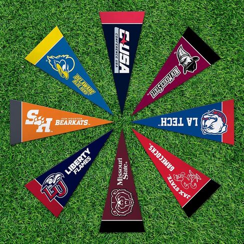 مجموعة Rico Industries NCAA Conference USA الكاملة مقاس 4 × 9 بوصات من اللباد الصغير (تشمل جميع فرق كرة القدم) in Saudi Arabia
