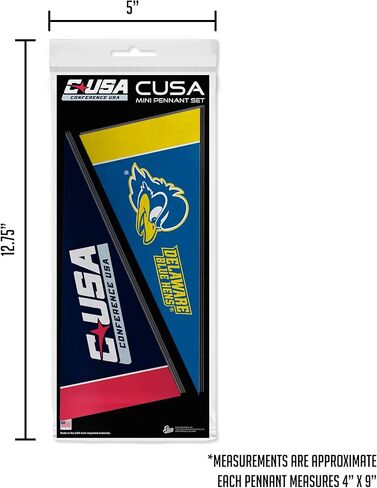 مجموعة Rico Industries NCAA Conference USA الكاملة مقاس 4 × 9 بوصات من اللباد الصغير (تشمل جميع فرق كرة القدم) in Saudi Arabia