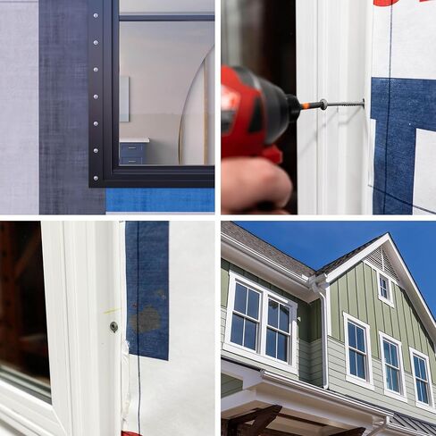 SPAX #8 x 2 Exterior & Interior Wafer Head Construction Wood Screws (80 pcs) T20 T-Star HCR-X 4 Window Installation Kit Mult-Material High Corrosion Resistant Bit Included in Saudi Arabia