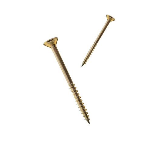 Nuvo Iron - #8 Construction Screw, 2-1/2", T25 Torx Head, Yellow Zinc Plating, 1 lb/Box (105 pcs) in Saudi Arabia