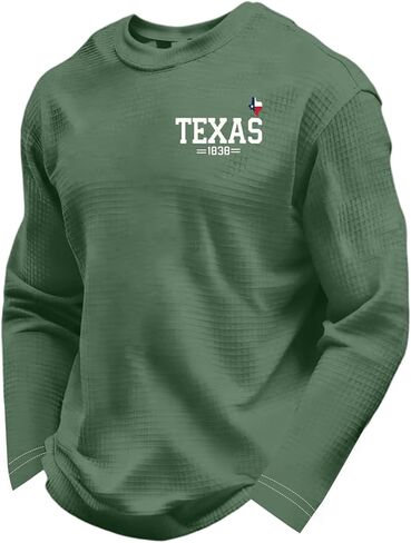 Men's 250 Anniversary USA Sweatshirt American Flag Long Sleeve Waffle 1776-2026 250Th Shirts, S-4XL in Saudi Arabia