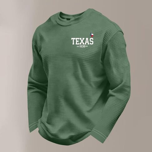 Men's 250 Anniversary USA Sweatshirt American Flag Long Sleeve Waffle 1776-2026 250Th Shirts, S-4XL in Saudi Arabia