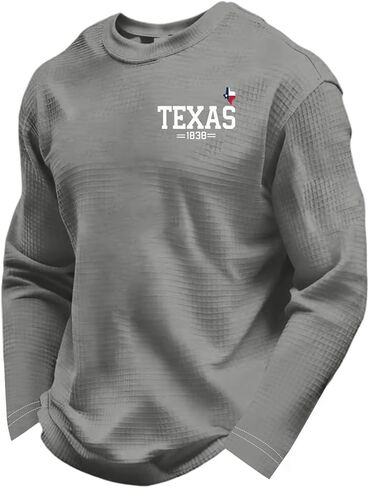 Men's 250 Anniversary USA Sweatshirt American Flag Long Sleeve Waffle 1776-2026 250Th Shirts, S-4XL in Saudi Arabia