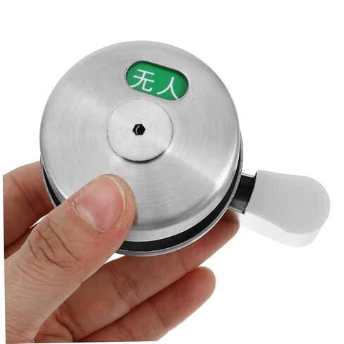 MERRYHAPY 1set Restroom Partition Door Lock Privacy Indicator Stainless Steel Bathroom Lock Easy Install Occupied Unoccupied Indicator for Public Restrooms and Secure Design in Saudi Arabia