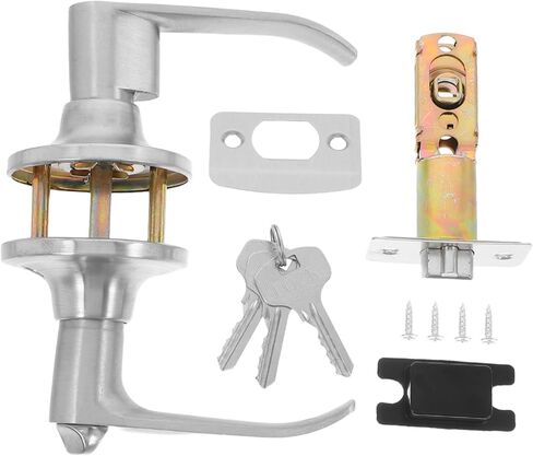 PRETYZOOM Bathroom Handle Door Lock Privacy Indicator Lock for Frames Latch Hardware Aluminum Alloy Construction Easy Install in Saudi Arabia