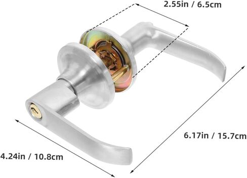 PRETYZOOM Bathroom Handle Door Lock Privacy Indicator Lock for Frames Latch Hardware Aluminum Alloy Construction Easy Install in Saudi Arabia