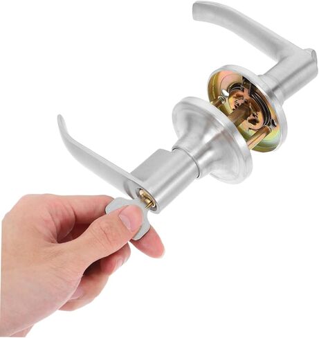 PRETYZOOM Bathroom Handle Door Lock Privacy Indicator Lock for Frames Latch Hardware Aluminum Alloy Construction Easy Install in Saudi Arabia