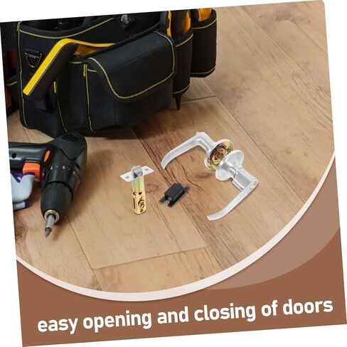 PRETYZOOM Bathroom Handle Door Lock Privacy Indicator Lock for Frames Latch Hardware Aluminum Alloy Construction Easy Install in Saudi Arabia
