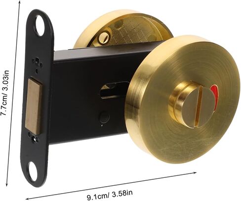 Public Partition Toilet Indicator Lock Zinc Alloy Bathroom Door Lock Occupied Sign Easy Installation in Saudi Arabia