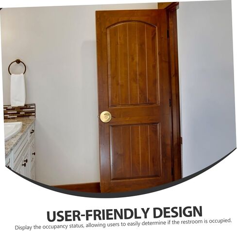 Public Partition Toilet Indicator Lock Zinc Alloy Bathroom Door Lock Occupied Sign Easy Installation in Saudi Arabia