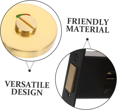 Public Partition Toilet Indicator Lock Zinc Alloy Bathroom Door Lock Occupied Sign Easy Installation in Saudi Arabia