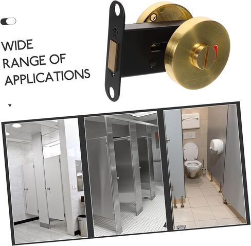 Public Partition Toilet Indicator Lock Zinc Alloy Bathroom Door Lock Occupied Sign Easy Installation in Saudi Arabia