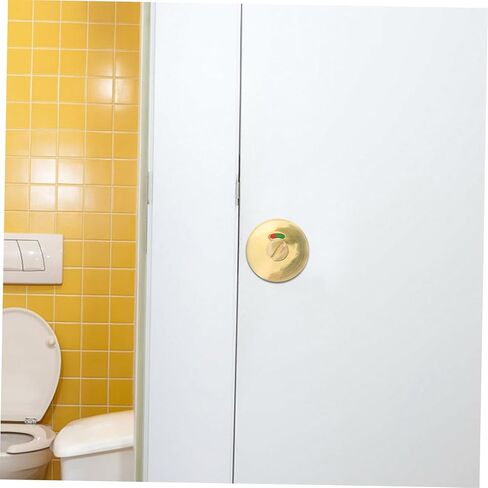 Public Partition Toilet Indicator Lock Zinc Alloy Bathroom Door Lock Occupied Sign Easy Installation in Saudi Arabia