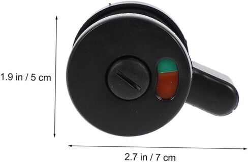 TEHAUX 3pcs Privacy Indicator Door Lock Set Keyless Bathroom Lock Vacant Occupied Sign for Public Restrooms and Commercial Spaces Black Interior Door Knobs in Saudi Arabia