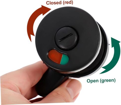 TEHAUX 3pcs Privacy Indicator Door Lock Set Keyless Bathroom Lock Vacant Occupied Sign for Public Restrooms and Commercial Spaces Black Interior Door Knobs in Saudi Arabia