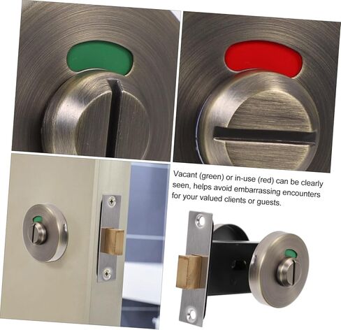 أقفال الأبواب التجارية مقبض الباب بدون مفتاح حمام من الفولاذ المقاوم للصدأ قفل كشك مؤشر شاغر in Kuwait