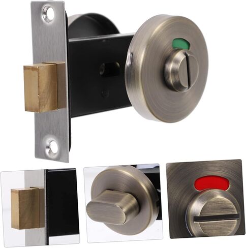 أقفال الأبواب التجارية مقبض الباب بدون مفتاح حمام من الفولاذ المقاوم للصدأ قفل كشك مؤشر شاغر in Kuwait