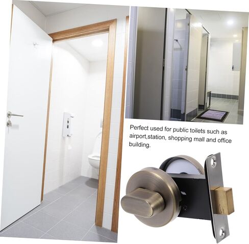 أقفال الأبواب التجارية مقبض الباب بدون مفتاح حمام من الفولاذ المقاوم للصدأ قفل كشك مؤشر شاغر in Kuwait