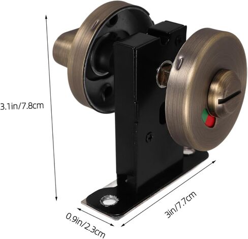 قفل باب رافعة الخصوصية من Holibanna، قفل مؤشر من الفولاذ المقاوم للصدأ للحمام في الحمام in Kuwait