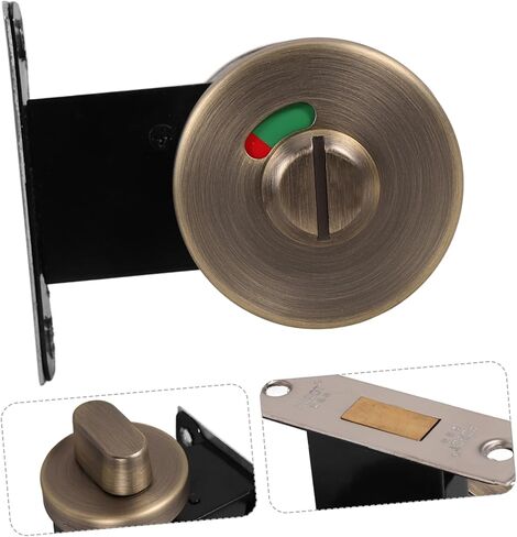 قفل باب رافعة الخصوصية من Holibanna، قفل مؤشر من الفولاذ المقاوم للصدأ للحمام في الحمام in Kuwait