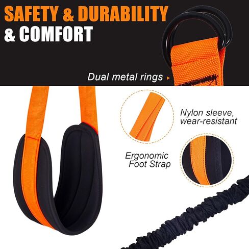 Pull-Up Assistance Bands Set – Heavy Duty Adjustable Resistance Band with Feet/Knee Rest for Home Gym Strength Training in Saudi Arabia