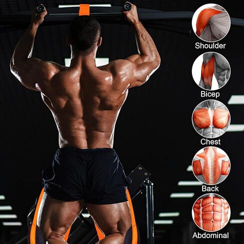Pull-Up Assistance Bands Set – Heavy Duty Adjustable Resistance Band with Feet/Knee Rest for Home Gym Strength Training in Saudi Arabia