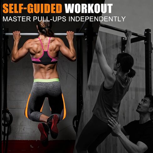 Pull-Up Assistance Bands Set – Heavy Duty Adjustable Resistance Band with Feet/Knee Rest for Home Gym Strength Training in Saudi Arabia