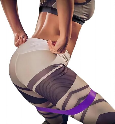 Yoga Resistance Bands Set, 5 Pack with Storage Bag & Guide, TPE/Natural Latex, Multiple Resistance Levels for Glute Shaping, Stretching & Fitness in Saudi Arabia