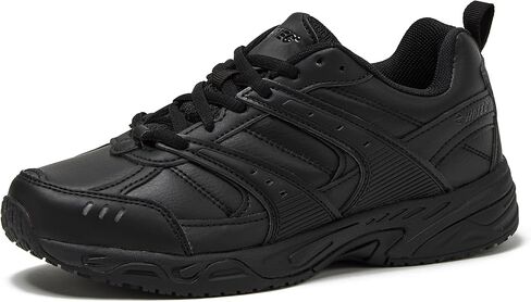HI-TEC Fusion SR Black Non Slip Shoes for Women, Comfort Work or Walking Womens Shoes, Medium or Wide Width Sneakers in Saudi Arabia