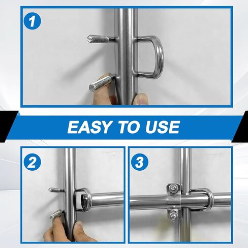30 Pack Cross Pipe Clamp for 3/4 EMT Conduit, U-shaped Screw Bolt Crossover Clamps, Galvanized Vertical Pipe Clip Connector for Greenhouse, Hoop House, Canopy, Farm, Fence in Saudi Arabia