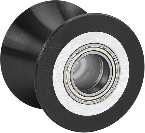 عجلة البكرة، بكرة بلاستيكية من البولي يوريثان مقاس 62 مم، محامل معدنية ذات هيكل متين، مثالية لمعدات الصالة الرياضية التجارية وأنظمة أبواب المرآب والمشروعات المنزلية in Kuwait