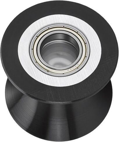 عجلة البكرة، بكرة بلاستيكية من البولي يوريثان مقاس 62 مم، محامل معدنية ذات هيكل متين، مثالية لمعدات الصالة الرياضية التجارية وأنظمة أبواب المرآب والمشروعات المنزلية in Kuwait