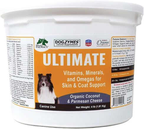 Dogzymes Ultimate Skin and Coat مع زيت الطحالب وجوز الهند العضوي (2 رطل) in Kuwait
