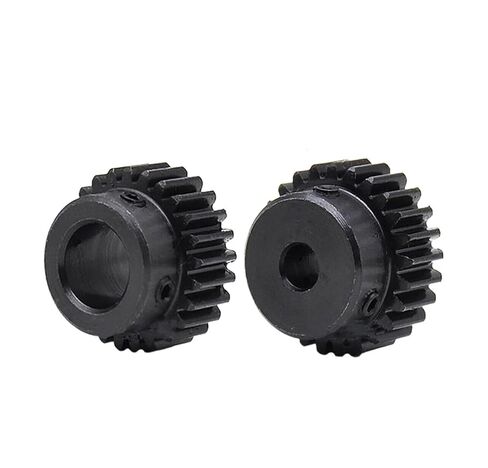 Steel Heavy Duty Motor Pinion Gear 1pcs 1M Spur Gear Metal Transmission 5-12mm Bore Steel 15 Tooth-45 Tooth Pinion Mod 1 Motor Convex(1M-15T(Bore 8mm)) in Saudi Arabia